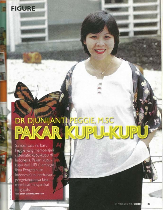 Chic Magazine 14 Februari 2007 -Dr. Djunijanti Peggie, M.Sc. - Pakar Kupu-kupu - halaman 1